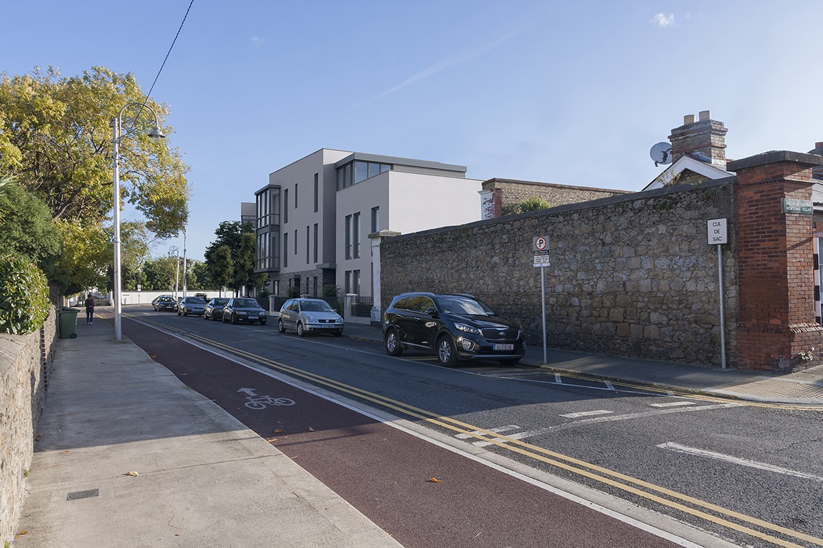 View Down Newton Avenue of Development