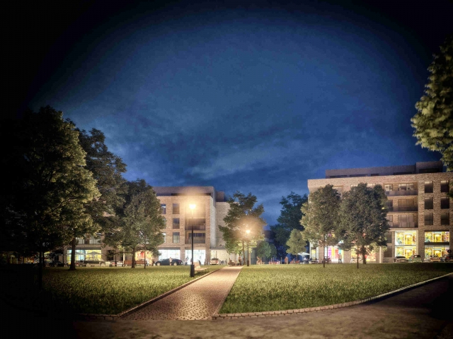 Cherrywood Night time render