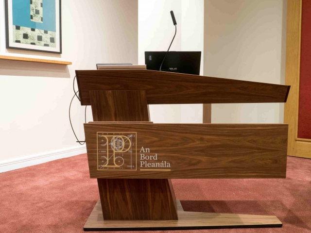 Custom Lectern in bordroom