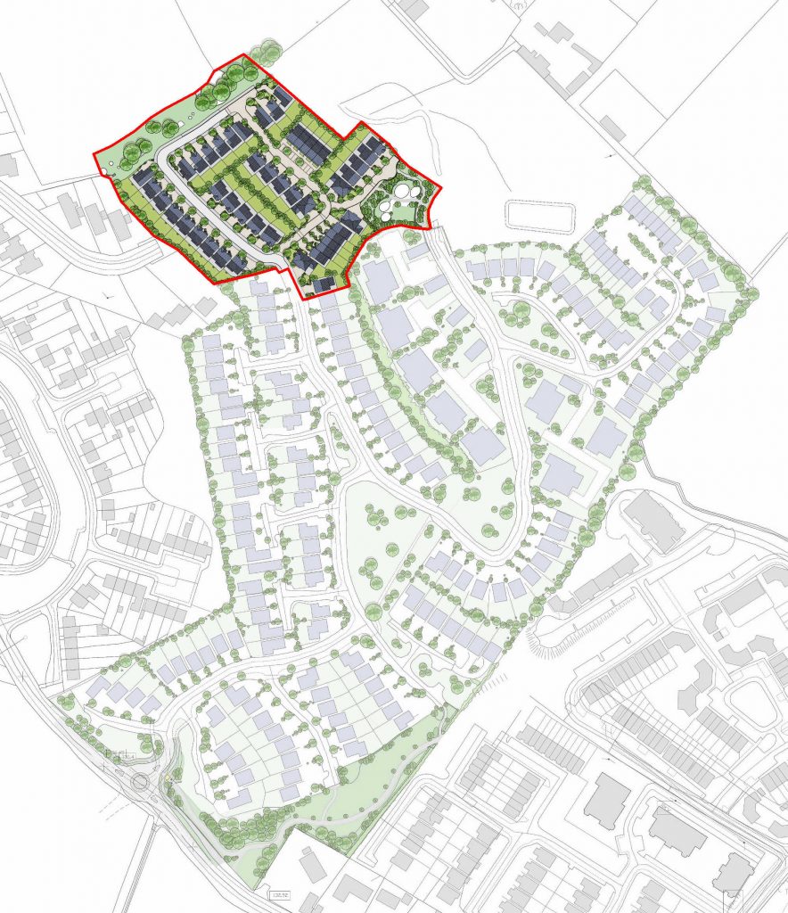 Stepaside Masterplan Current Phase in red